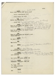 Moe Howard's 50pp. Script of Texaco Star Theater Starring Milton Berle & The Three Stooges With Shemp -- First Draft From 1948 Annotated by Moe With His Signatures -- 8.5 x 11 -- Very Good